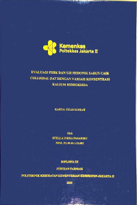Evaluasi Fisik dan Uji Hedonik Sabun Cair Colloidal Oat dengan Variasi Konsentrasi Kalium Hidroksida