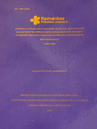HUBUNGAN ANTARA KUALITAS FISIK UDARA DALAM RUANG DAN KARAKTERISTIK INDIVIDU DENGAN KEJADIAN SICK BUILDING SYNDROME (SBS) PADA KARYAWAN DI GEDUNG LABORATORIUM RSUP FATMAWATI TAHUN 2025