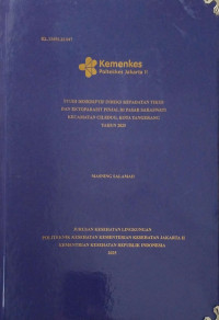 STUDI DESKRIPTIF INDEKS KEPADATAN TIKUS DAN EKTOPARASIT PINJAL DI PASAR SARASWATI KECAMATAN CILEDUG, KOTA TANGERANG TAHUN 2025