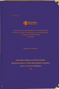Faktor-Faktor Yang Berhubungan Dengan Kejadian Kecelakaan Kerja Pada Pekerja Di Area Packing Tetra PT Citra Daya Purnama Bekasi Tahun 2025