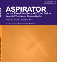 Jurnal Penelitian Penyakit Tular Vektor (Aspirator) Vol. 9 No.2