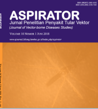 Jurnal Penelitian Penyakit Tular Vektor (Aspirator) Vol. 10 No.1