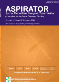 Jurnal Penelitian Penyakit Tular Vektor (Aspirator) Vol. 10 No.2