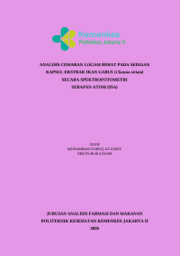 Image of ANALISIS CEMARAN LOGAM BERAT PADA SEDIAAN KAPSUL EKSTRAK IKAN GABUS (Channa striata) SECARA SPEKTROFOTOMETRI SERAPAN ATOM (SSA)
