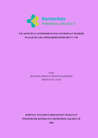 Image of Uji Aktivitas Antioksidan Dalam Sediaan Masker Wajah Secara Spektrofotometri UV-Vis
