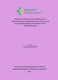 Image of Identifikasi Deksametason, Prednison, dan Prednisolon Dalam Obat Bahan Alam Sediaan Cair Secara Kromatografi Cair Kinerja Tinggi Detektor PhotoDiode-Array
