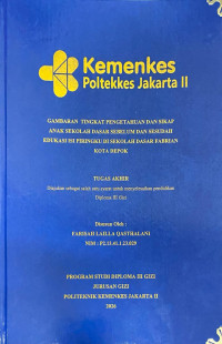 Image of Gambaran Tingkat Pengetahuan dan Sikap Anak Sekolah Dasar Sebelum dan Sesudah Edukasi Isi Piringku di Sekolah Dasar Fabrian Kota Depok