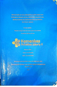 Image of Pengetahuan Gizi, Besarnya Uang Saku Dan Tindakan Makanan Dan Minuman Manis Pada Remaja Di Madrasah Tsanawiyah Swasta Manbaul Khair