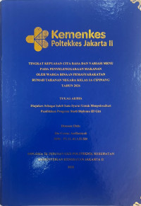 Image of Tingkat Kepuasan Cita Rasa dan Variasi Menu Pada Penyelenggaraan Makanan Oleh Warga Binaan Pemasyarakatan Rumah Tahanan Negara Kelas 1A Cipinang