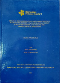 Image of Kejadian Hipoglikemia Pada Pasien Geriatri Dengan Diabetes Melitus Tipe 2 yang Mendapatkan Terapi Tunggal Metformin atau Sulfonilurea di RSUD Tarakan Periode 2025