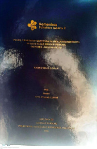 Image of Profil Peresepan Obat pada Pasien Osteoarthritis di RSUD Pasar Minggu periode Oktober - Desember 2025