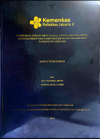 Image of Gambaran Terapi Obat Gagal Ginjal Kronik serta Kualitas Hidup pada Pasien Dialisis di Unit Dialisis RSUP Fatmawati Tahun 2026