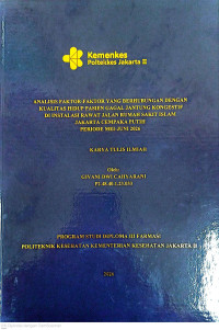 Image of Analisis Faktor-Faktor yang Berhubungan dengan Kualitas Hidup Pasien Gagal Jantung Kongestif di Instalasi Rawat Jalan Rumah Sakit Islam Jakarta Cempaka Putih Periode Mei-Juni 2026