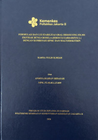 Image of Formulasi dan Uji Stabilitas Oral Dissolving Film Ekstrak Bunga Rosela (Hibiscus Sabdariffa L.) dengan Kombinasi HPMC dan Maltodekstrin