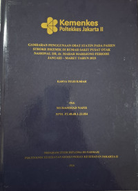 Image of GAMBARAN PENGGUNAAN OBAT STATIN PADA PASIEN STROKE ISKEMIK DI RUMAH SAKIT PUSAT OTAK NASIONAL DR. dr. MAHAR MARDJONO PERIODE JANUARI – MARET TAHUN 2025