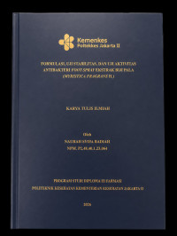 Image of Formulasi, Uji Stabilitas, dan Uji Aktivitas Antibakteri Foot Spray Ekstrak Biji Pala (Myristica fragrans H.)