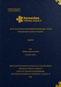Image of Rancang Bangun Kolorimeter Portabel untuk Pengukuran Kadar Vitamin C