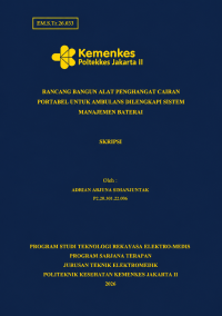 Image of RANCANG BANGUN ALAT PENGHANGAT CAIRAN PORTABEL UNTUK AMBULANS DILENGKAPI SISTEM MANAJEMEN BATERAI