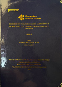 Image of Prototipe Penampil Potensi Risiko Aritmia dengan metode Heart Rate Variability  Menggunakan SDNN dan RMSSD