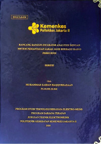 Image of Rancang Bangun Incubator Analyzer Dengan Sistem Pemantauan Jarak Jauh Berbasis Radio Frekuensi