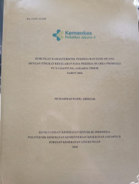 Image of HUBUNGAN KARAKTERISTIK PEKERJA DAN SUHU RUANG  DENGAN TINGKAT KELELAHAN PADA PEKERJA DI AREA PRODUKSI   PT X CIJANTUNG, JAKARTA TIMUR TAHUN 2026