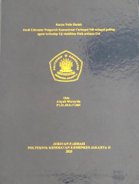 Studi Literatur Pengaruh konsentrasi Carbopol 940 sebagai gelling agent terhadap uji stabilitas fisik sediaan gel