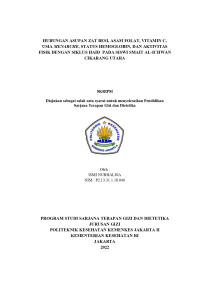 Hubungan Antara Usia,Jenis Kelamin,Massa Otot,Persentase Lemak Tubuh Dan Durasi Olahraga Dengan Total Body Water Pada Karyawan Poltekkes Jakarta II     Kampus Hang Jebat