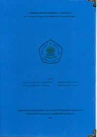 Laporan Praktik Kerja Lapangan PT Gondowangi Tradisional Kosmetik