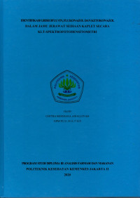 Identifikasi Griseofulvin, Flukonazol, dan Ketokonazol dalam Jamu Jerawat Sediaan Kaplet secara KLT-Spektrofotodensitometri