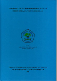 Monitoring Cemaran Mikroba Udara pada Ruang Uji Sterilitas di Laboratorium Mikrobiologi