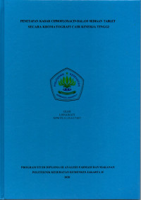 Penetapan Kadar Ciprofloxacin dalam Sediaan Tablet secara Kromatografi Cair Kinerja Tinggi