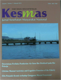 Image of Kesmas -Jurnal Kesehatan Masyarakat Nasional Vol.7 No.7