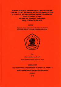 Hubungan Pengeluaran Pangan dan Non Pangan dengan Status Gizi Batita Berdasarkan Indeks PB/U (Studi Data Sekunder Perencanaan Program Gizi (PPG) di Desa Kotayasa, Kecamatan Sumbang, Banyumas, Jawa Tengah Tahun 2018)