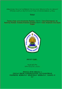 Perbandingan Teknik Fat Suppression TIRM dan Dixon terhadap Citra MRI Knee Joint Potongan Sagital di RSUP Fatmawati Pada MRI Seimens Essenza 1.5 Tesla