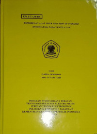 Pemodelan Alat Ukur Fraction of Inspired Oxygen (FiO2) Pada Ventilator