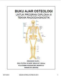 Buku Ajar Osteologi Untuk Program Diploma III Teknik Radiologitik