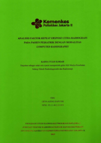 Analisis Faktor Repeat Ekspose Citra Radiografi pada Pasien Pediatrik dengan Modalitas Computed Radiography