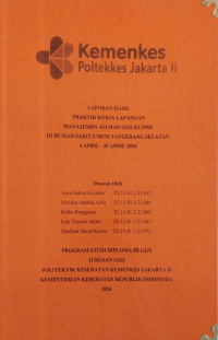 LAPORAN PRAKTIK KERJA LAPANGAN (PKL) MANAJEMEN ASUHAN GIZI KLINIK (MAGK) DI RUMAH SAKIT RAWA LUMBU TAHUN 2024