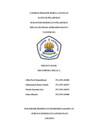 Laporan praktek Lapangan (PKL) Sanitasi Pelabuhan Di KKP Kelas I Bandara Soekarno -Hatta, 11 Oktober - 30 November 2021