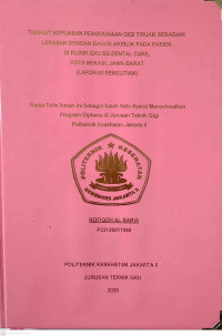 Tingkat Kepuasan Penggunaan Gigi Tiruan Sebagian Lepasan Dengan Bahan Akrilik Pada Pasien Di Klinik Gigi SG Dental Care Kota Bekasi Jawa Barat