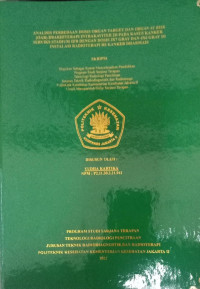 Analisis Perbedaan Dosis Organ Target Dan Organ  AT Risk (OAR) Brakhirterapi Intrakaviter 2D Pada Kasus Kanker Servis Stadium IIIB Dengan Dosis 3X7 Gray Dan 4X6 Gray Di Instalasi Radioterapi RS Kanker Dharmais